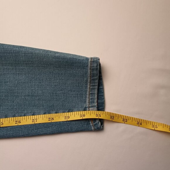 Tommy Hilfiger Jeans Size 4 Low Rise Skinny Leg Medium Wash Geometric Detail - Picture 9 of 10